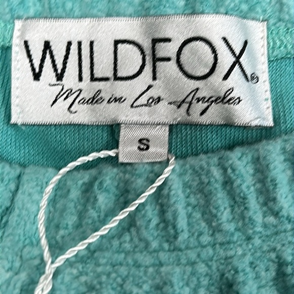 Wildfox Sport Stripe Knox Lounge Jogger Sweatpants in Trance Teal, S NWT! - Picture 2 of 8